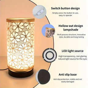 Floral USB Table Lamp | Warm Ambient Decorative Light