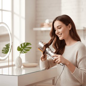 Escova Rotativa 2 em 1 – Modelagem, Alisamento e Secagem Automática