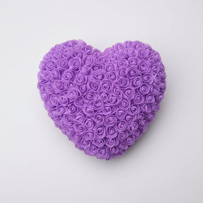 Presente de Dia das Mães Coração de Rosa Decoração de Mesa de Flor Artificial