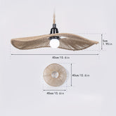 Cúpula de Luminária de Teto em Corda de Papel Trançada à Mão | Design Artístico Natural