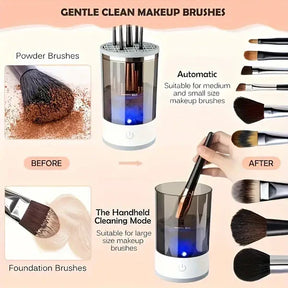 Limpador Elétrico Automático de Pincéis de Maquiagem