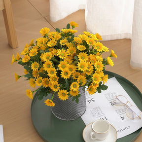 Arranjo de Flores Artificiais de Margarida para Centro de Mesa de Dia das Mães