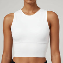 Regata Cropped Feminina de Pickleball de Alta Elasticidade para Esportes
