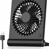 Ventilador de Mesa Portátil USB Compacto Dobrável com Clipe