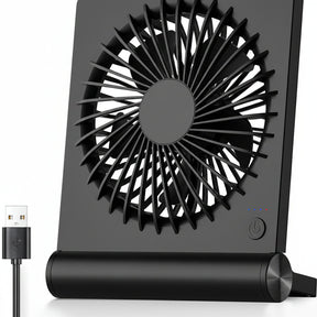 Ventilador de Mesa Portátil USB Compacto Dobrável com Clipe