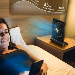 Ventilador de Mesa Portátil USB Compacto Dobrável com Clipe