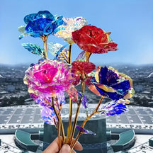 Buquê de Flores Presente de Dia das Mães Rosa Artificial Decoração de Mesa
