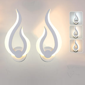 Modern Flame LED Wall Light | 10W Warm White Sconce