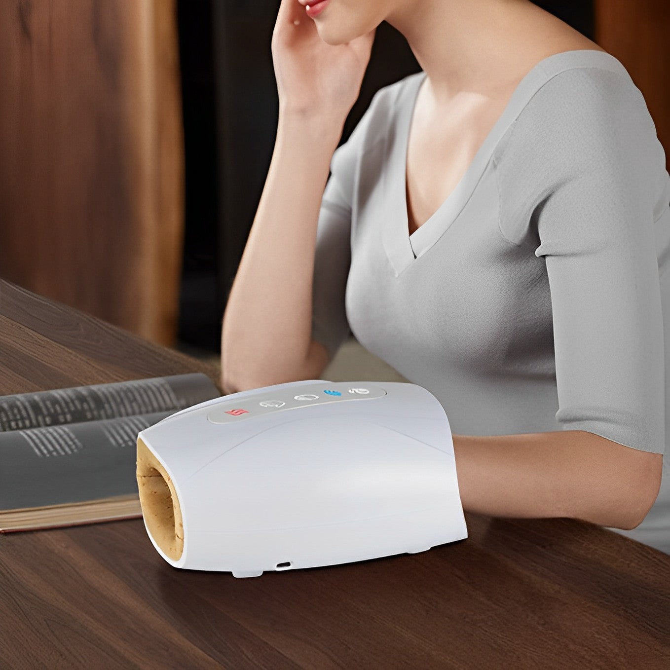 Massageador de Mão Elétrico com Aquecimento
