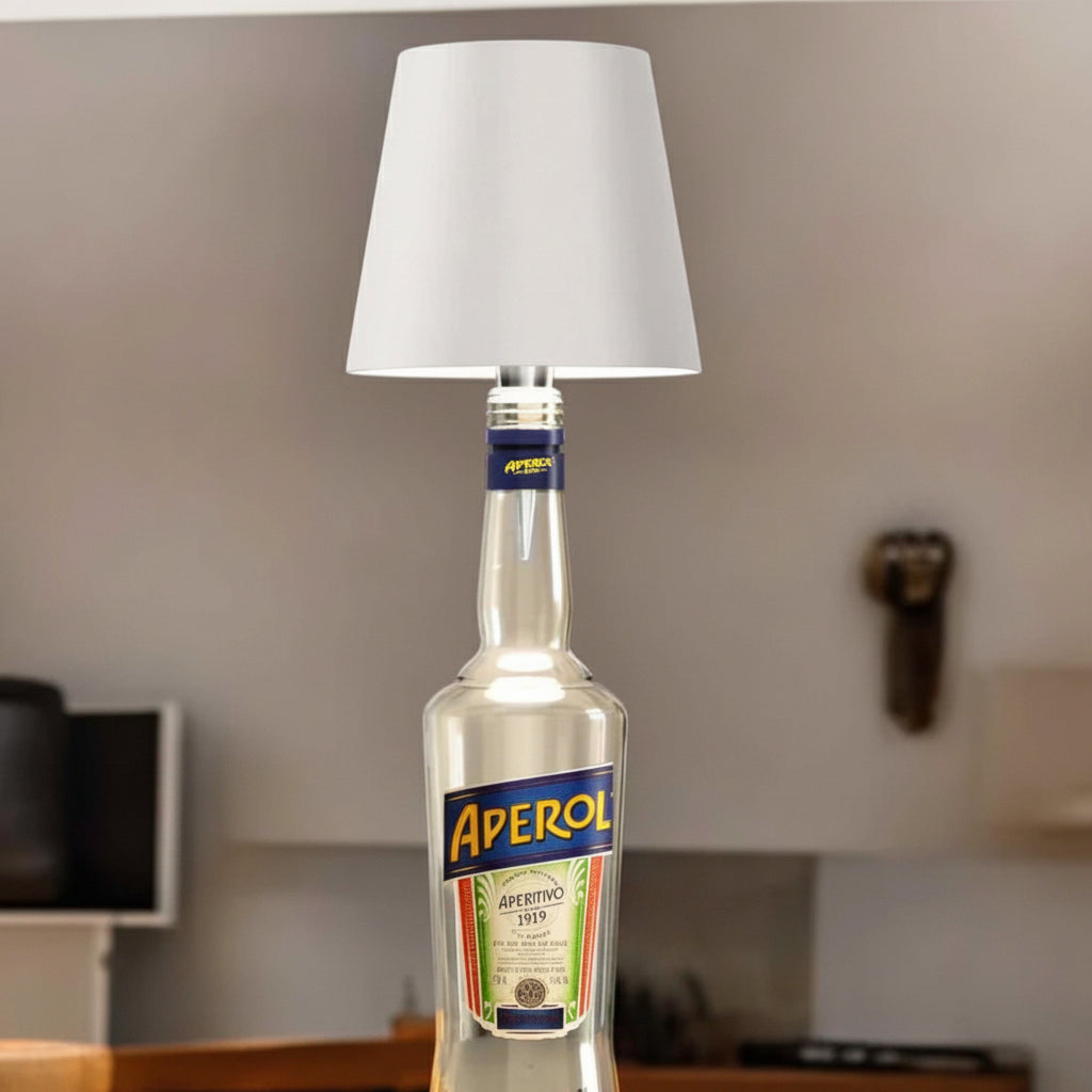 Luminária de Garrafa Recarregável Decoração para Casa com Fonte de Luz Ajustável