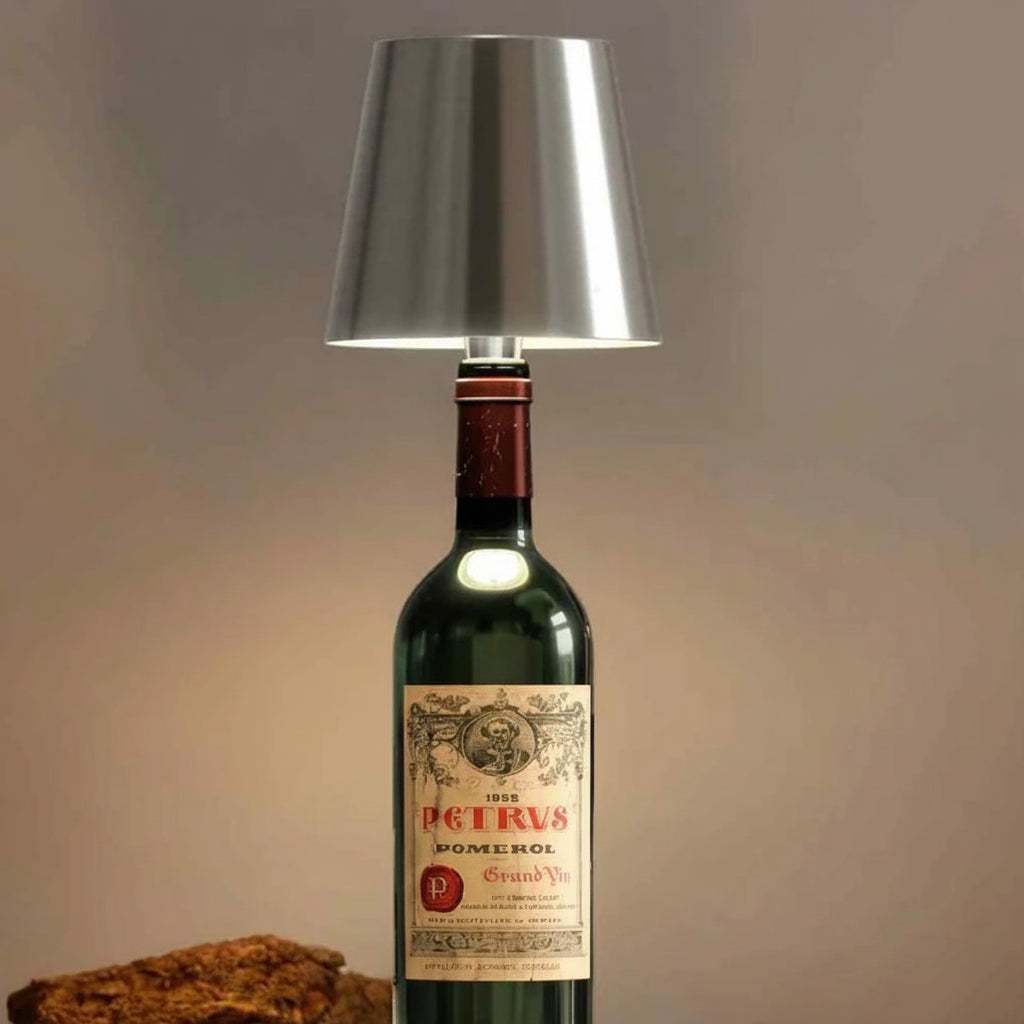 Luminária de Garrafa Recarregável Decoração para Casa com Fonte de Luz Ajustável