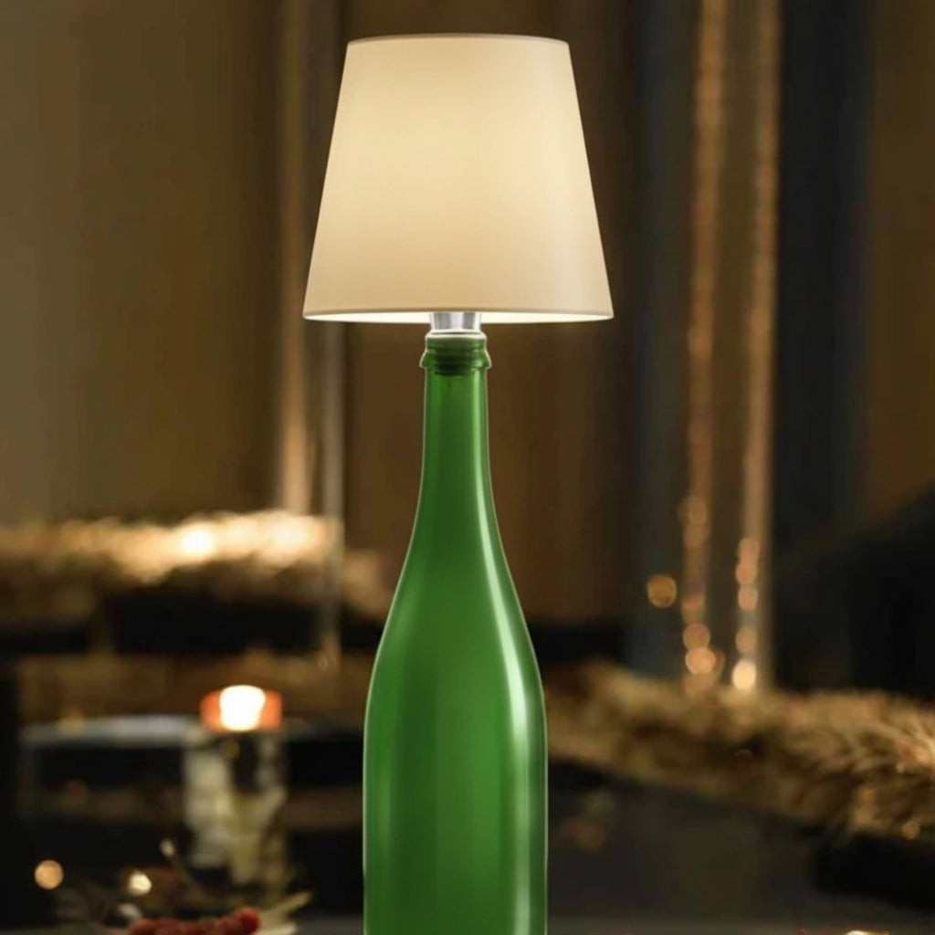 Luminária de Garrafa Recarregável Decoração para Casa com Fonte de Luz Ajustável
