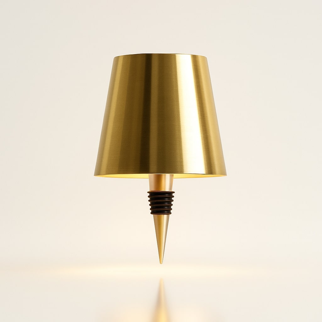 Luminária de Garrafa Recarregável Decoração para Casa com Fonte de Luz Ajustável