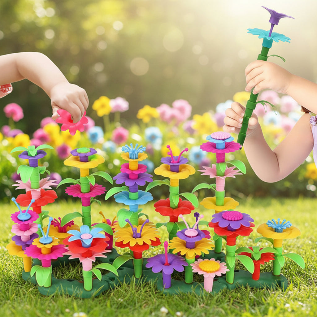 Brinquedo de Montar de Flores Diversão Criativa e Imaginativa