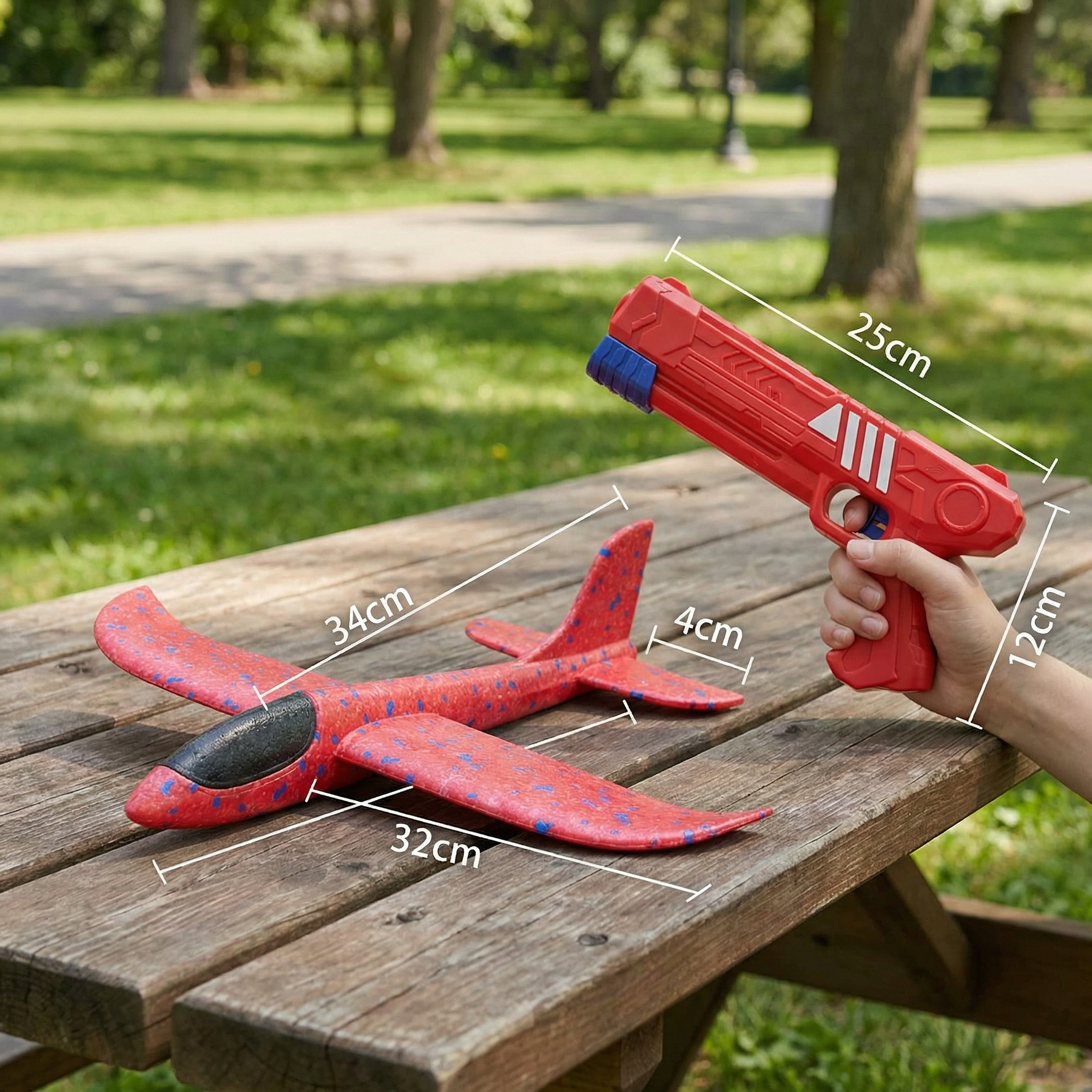 Lançador de Brinquedo Voador para Diversão ao Ar Livre