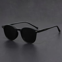 Men's Retro Round Sunglasses – Tortoiseshell Lightweight Frame & UV400