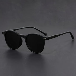 Men's Retro Round Sunglasses – Tortoiseshell Lightweight Frame & UV400
