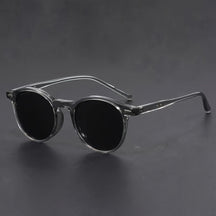 Men's Retro Round Sunglasses – Tortoiseshell Lightweight Frame & UV400