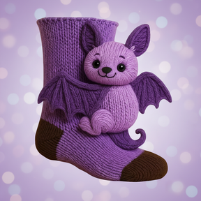 Meias Divertidas com Design de Bichinhos Fofos em Tricô