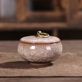 Urna para Pets em Cerâmica Artesanal – Lembrança Memorial para Cães e Gatos