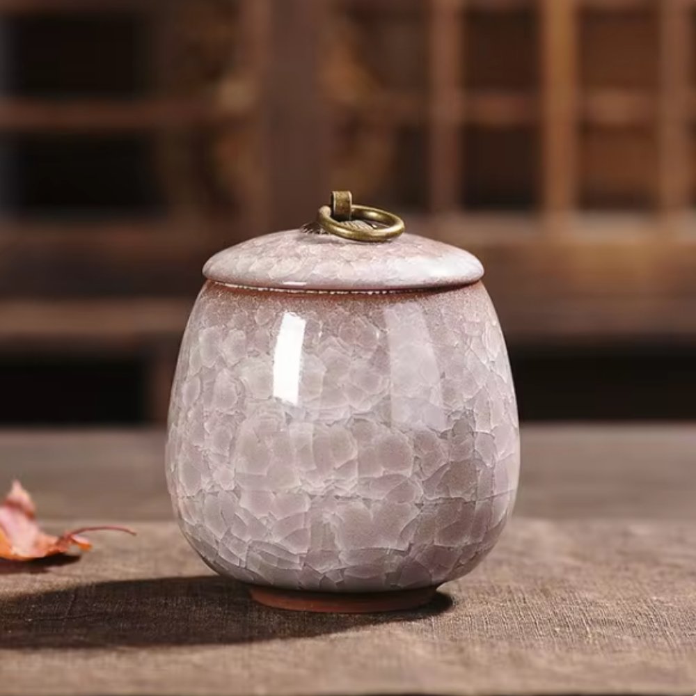 Urna para Pets em Cerâmica Artesanal – Lembrança Memorial para Cães e Gatos