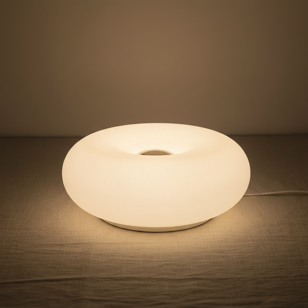 Donut Table Lamp – Dimmable LED Ambient Light with Touch Control