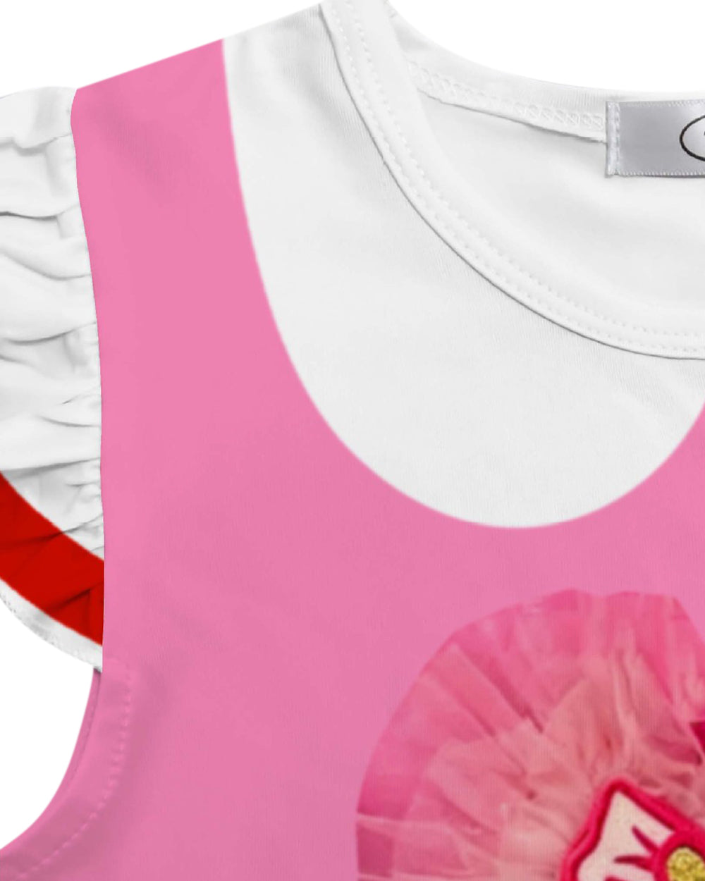 Conjunto de Vestido de Princesa Rosa e Bolsa Transversal Infantil