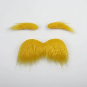 Conjunto de Bigode e Sobrancelhas Adesivas para Fantasia de Halloween