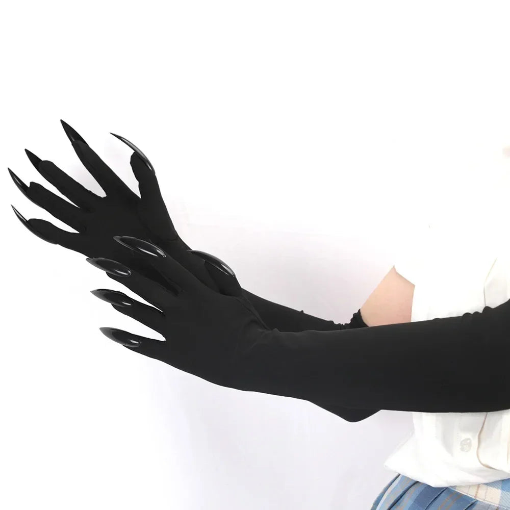Acessórios de Halloween Luvas de Fantasia com Design de Dedos Longos
