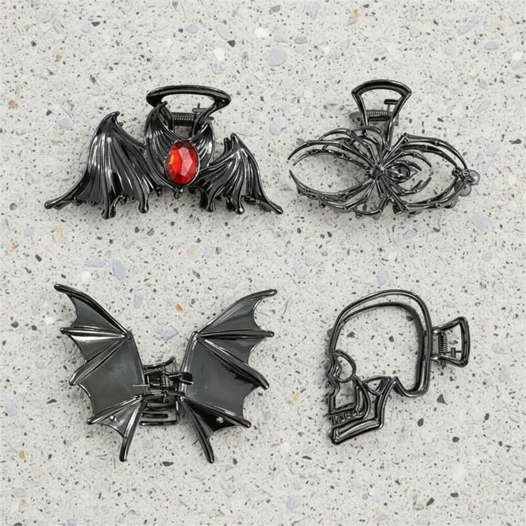 Acessórios de Halloween Presilhas de Cabelo Designs de Aranha e Morcego