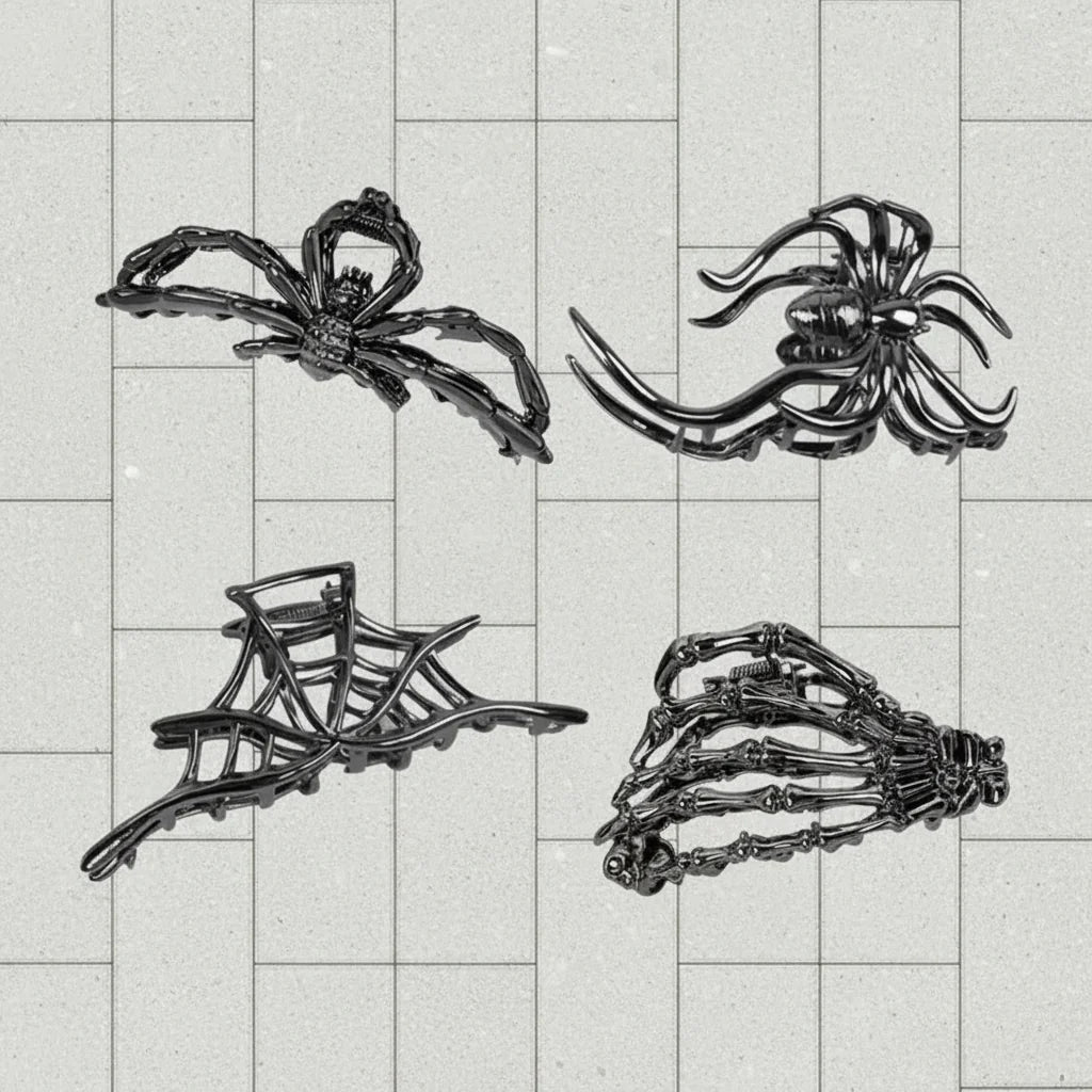 Acessórios de Halloween Presilhas de Cabelo Designs de Aranha e Morcego