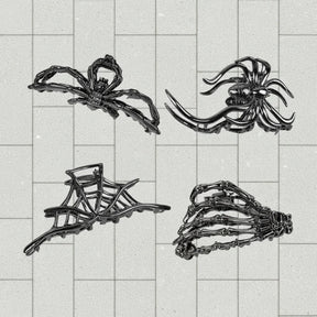Acessórios de Halloween Presilhas de Cabelo Designs de Aranha e Morcego