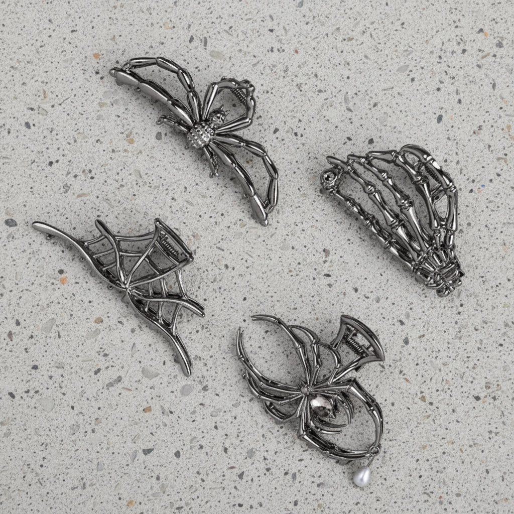 Acessórios de Halloween Presilhas de Cabelo Designs de Aranha e Morcego