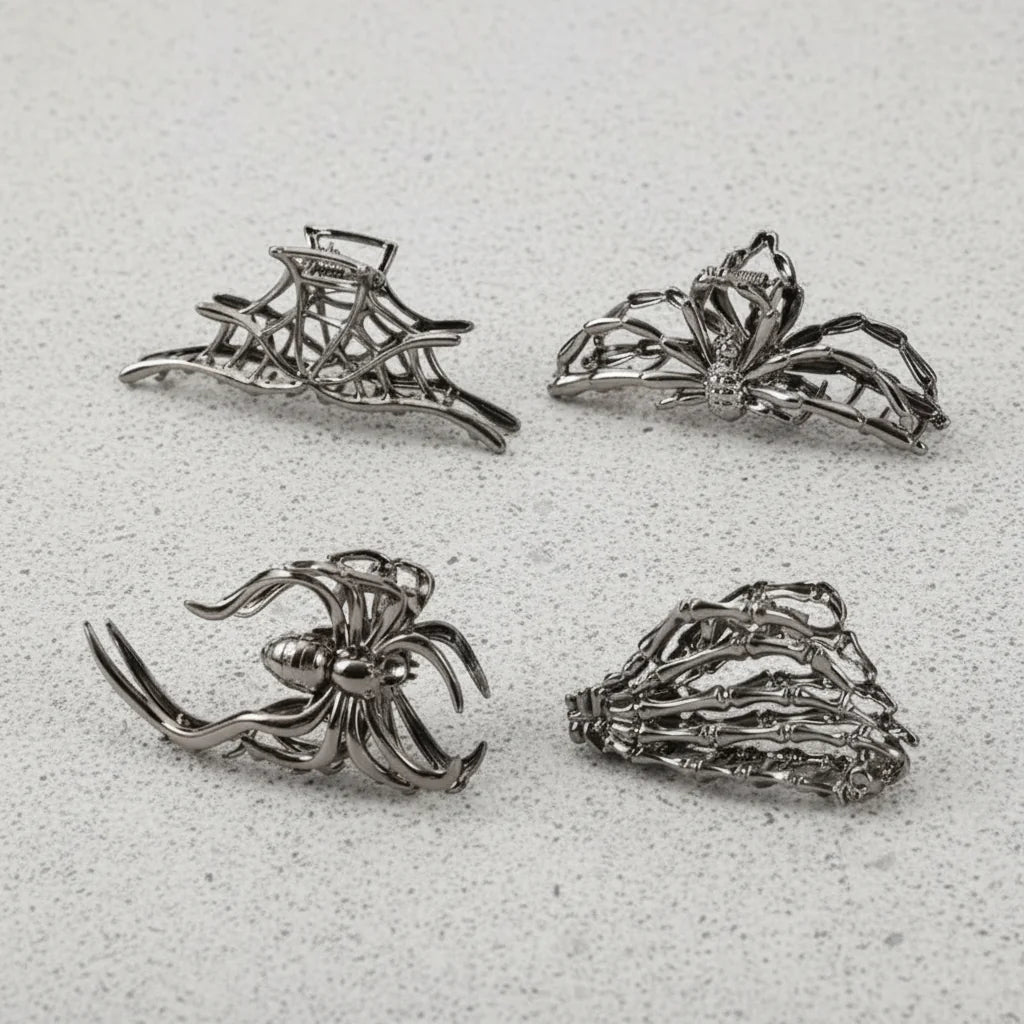 Acessórios de Halloween Presilhas de Cabelo Designs de Aranha e Morcego