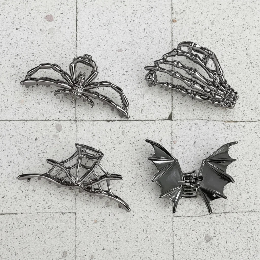 Acessórios de Halloween Presilhas de Cabelo Designs de Aranha e Morcego