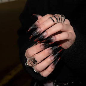 Acessórios de Halloween Unhas de Halloween Unhas Postiças Reutilizáveis