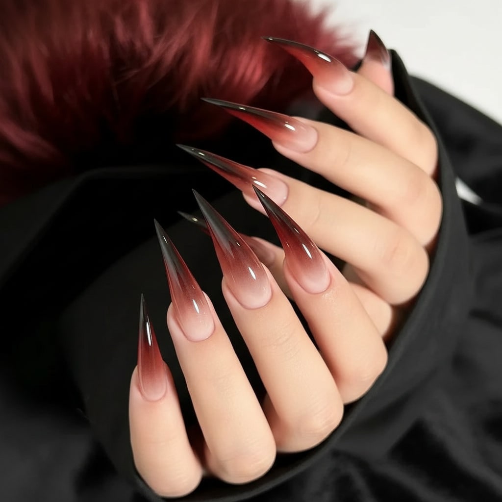 Acessórios de Halloween Unhas de Halloween Unhas Postiças Reutilizáveis