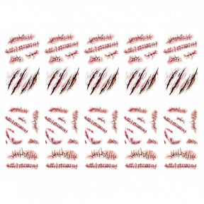 Halloween Accessories Horror Tattoos Wound Effects