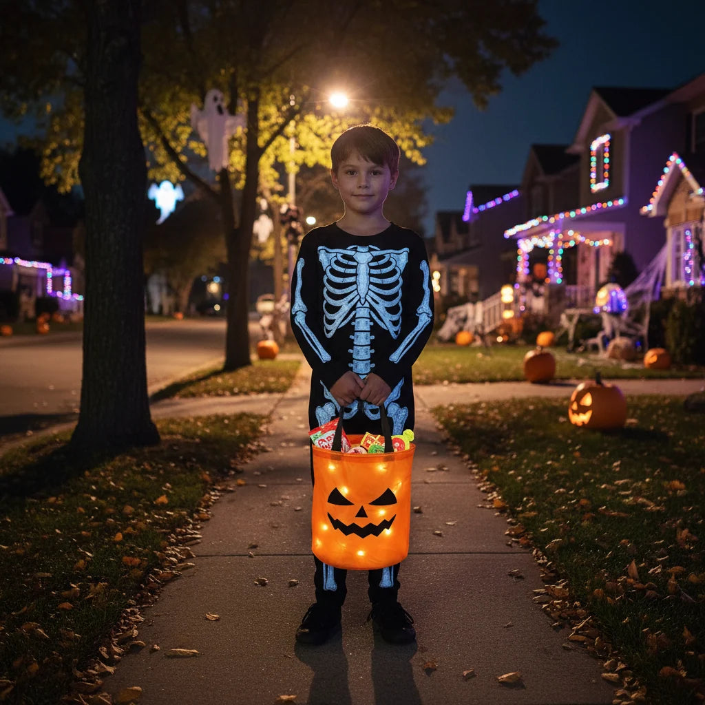Acessórios de Halloween, Bolsa de LED Reutilizável Multiuso