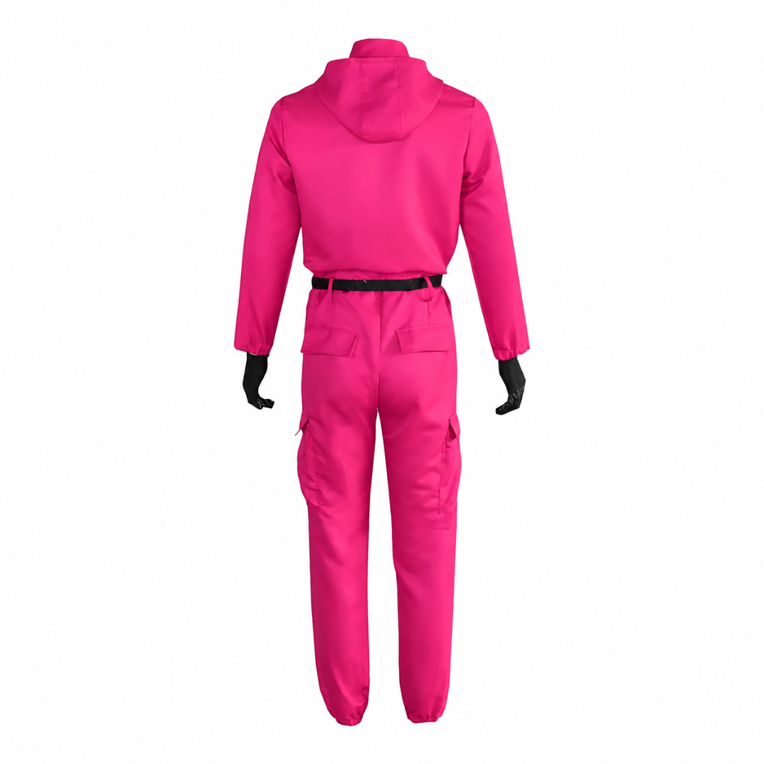 Conjunto de Fantasia de Halloween com Macacão com Capuz e Máscara