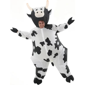 Adult Black Cow Inflatable Costume
