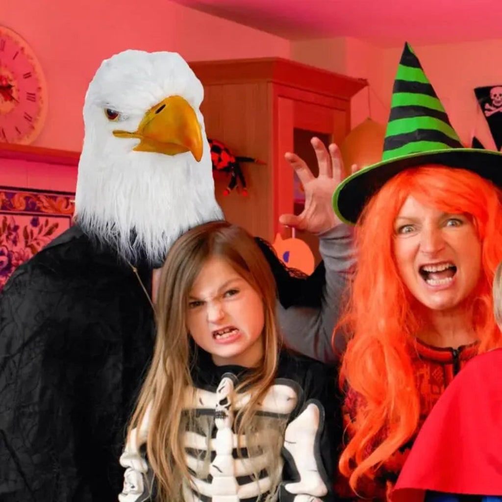 Máscara de Animal para Fantasia de Halloween com Design de Cabeça de Águia