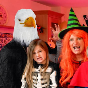 Máscara de Animal para Fantasia de Halloween com Design de Cabeça de Águia