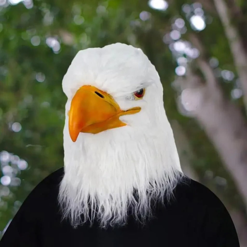 Máscara de Animal para Fantasia de Halloween com Design de Cabeça de Águia