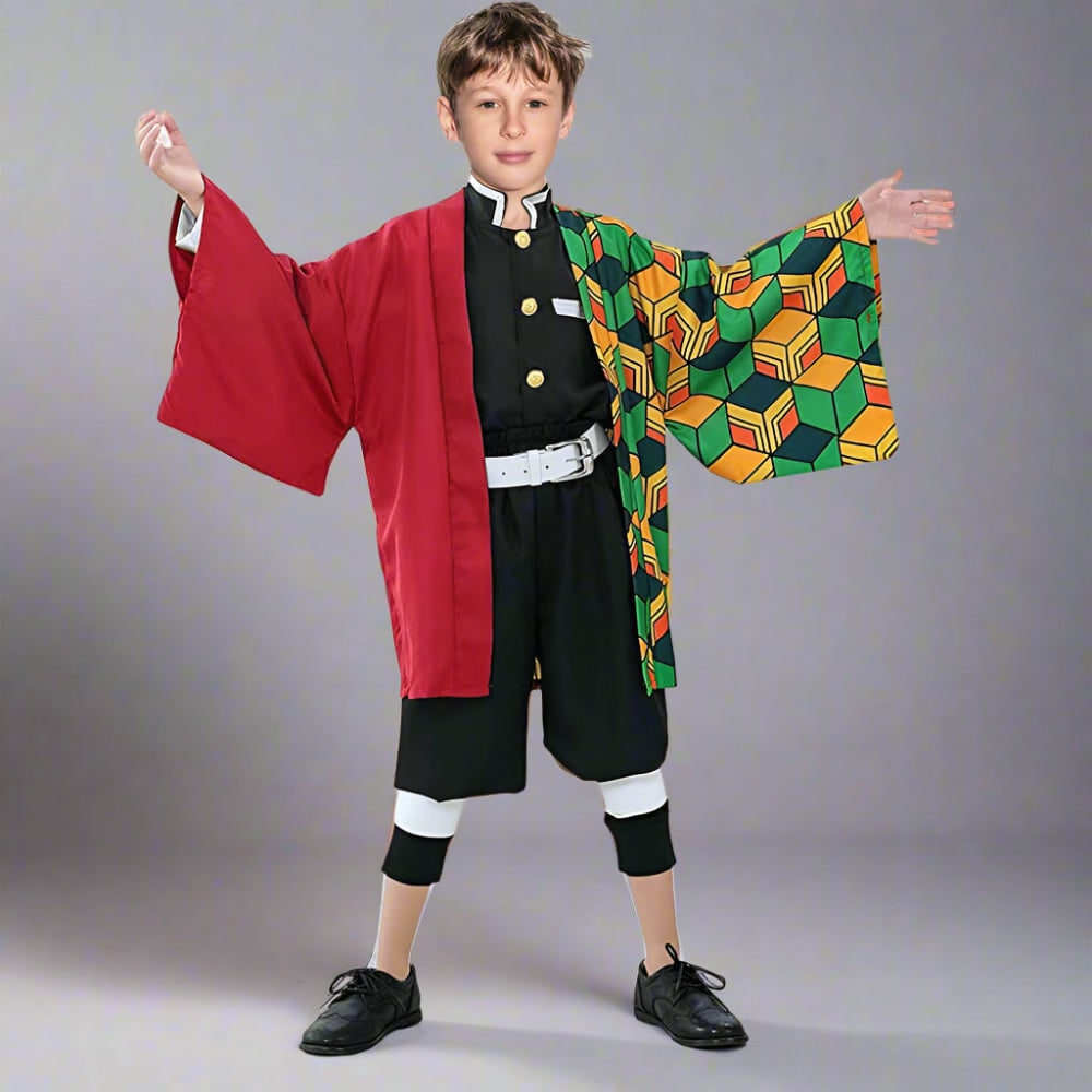 Conjunto de Fantasia de Kimono para Cosplay de Anime de Halloween