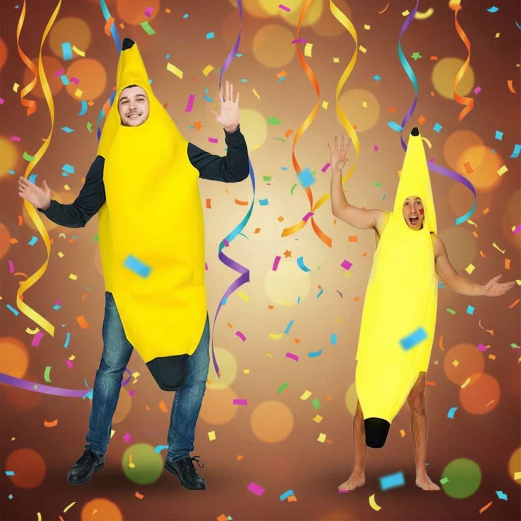 Fantasia de Banana para Adultos de Halloween