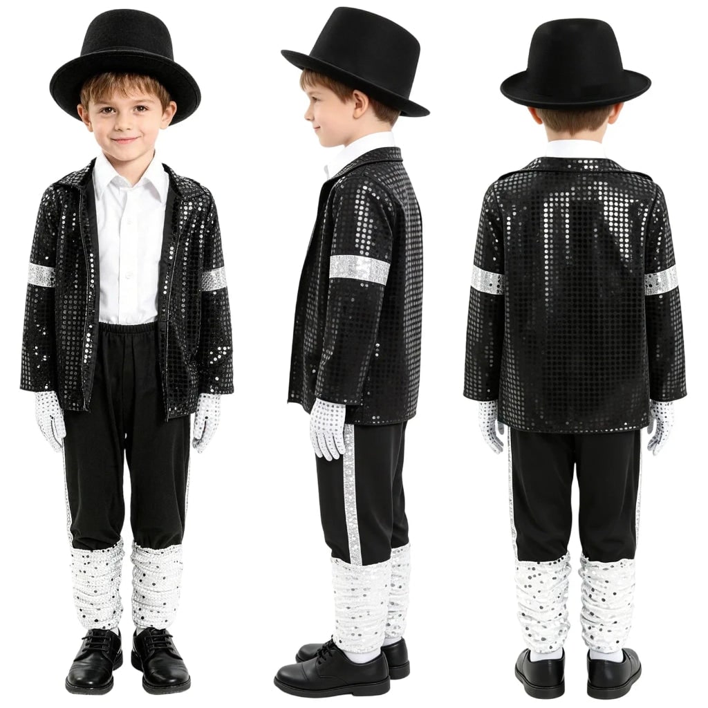 Fantasia de Halloween Cosplay Conjunto de Lantejoulas