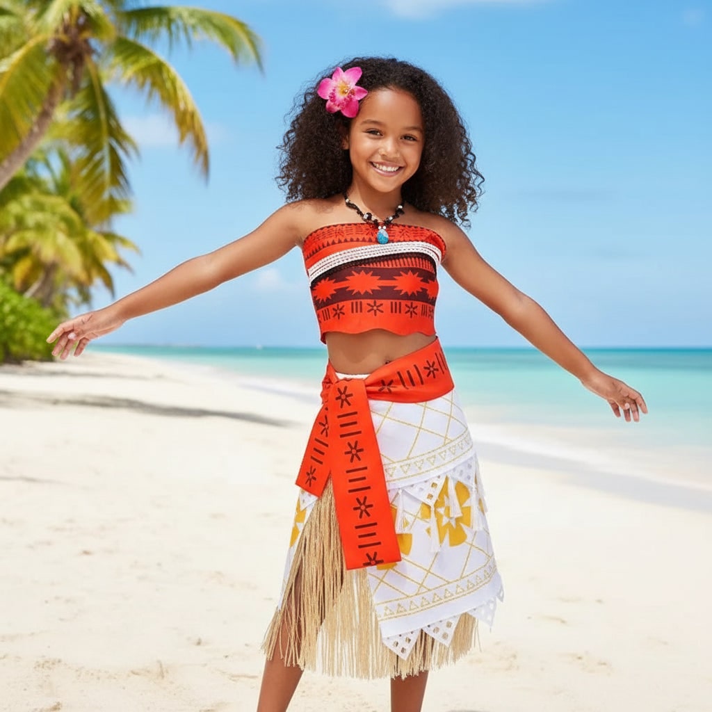 Fantasias de Halloween Cosplay Fantasia de Princesa Tema Tropical