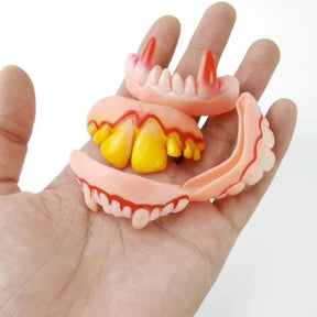 Dentes Falsos para Fantasia de Halloween Divertidos para Festa de Halloween