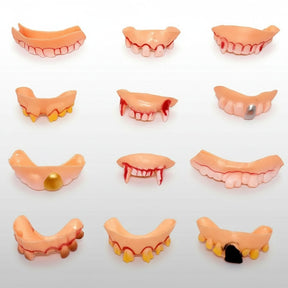 Dentes Falsos para Fantasia de Halloween Divertidos para Festa de Halloween